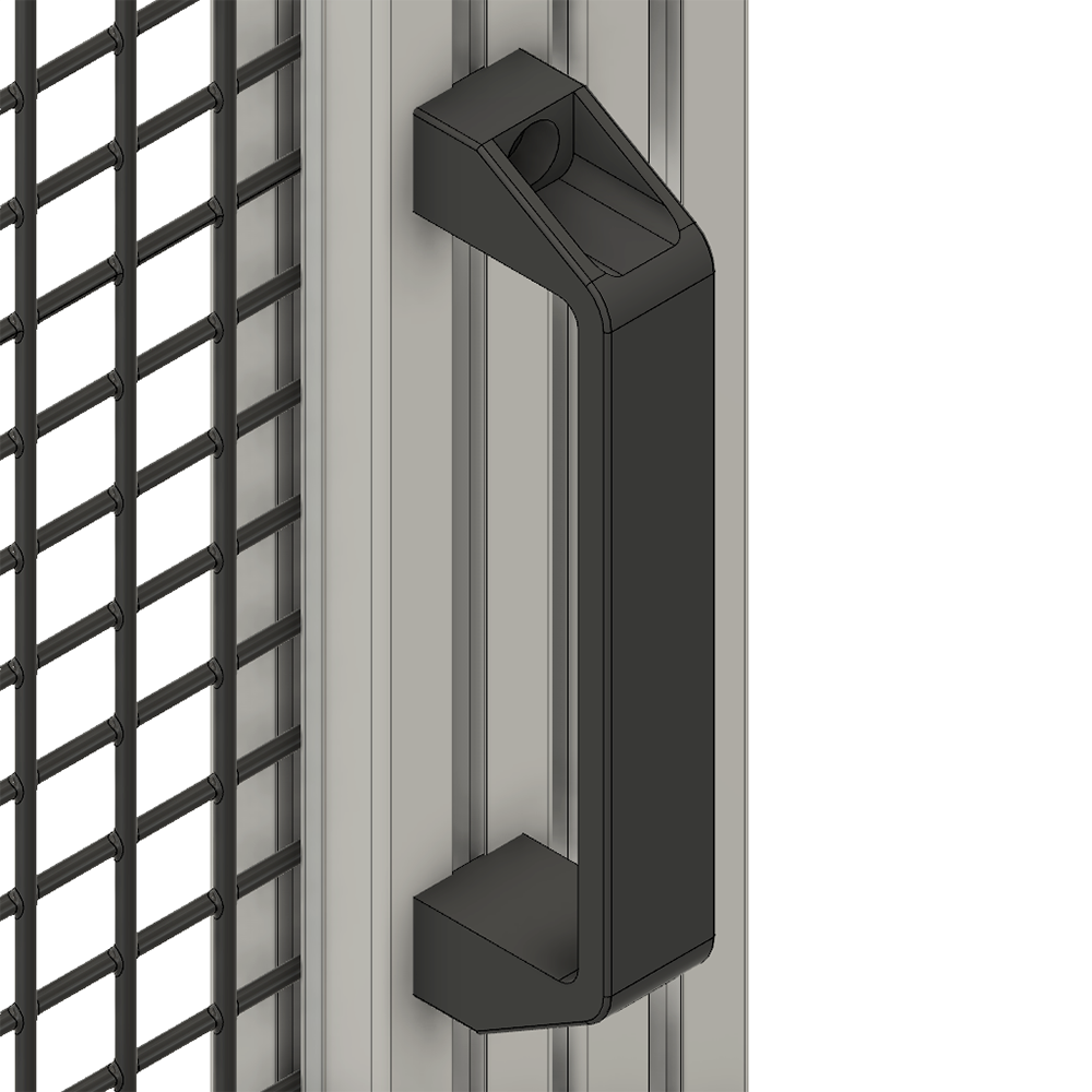 50-201-1 MODULAR SOLUTIONS HANDLE<br>180 PULL HANDLE BLACK